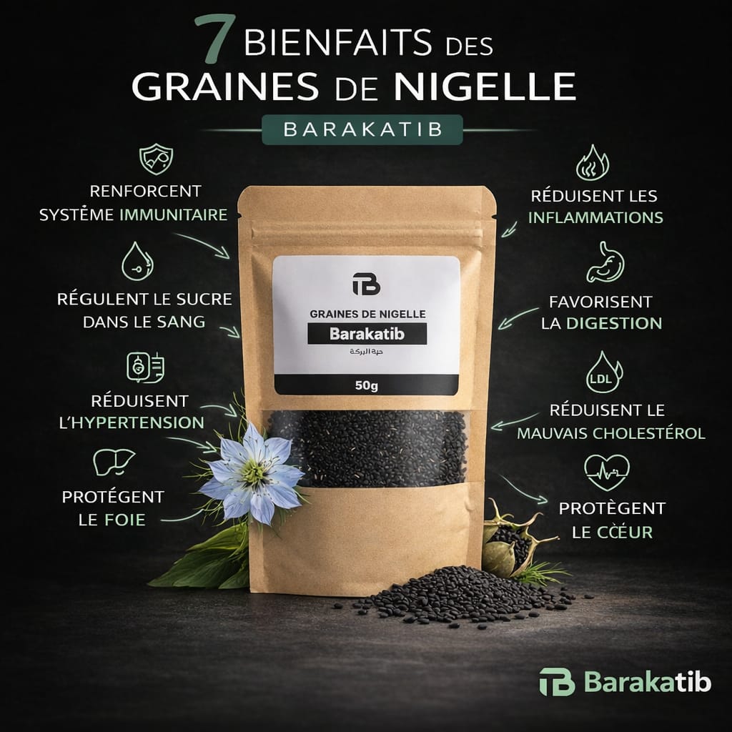 Graines de Nigelle d'Éthiopie